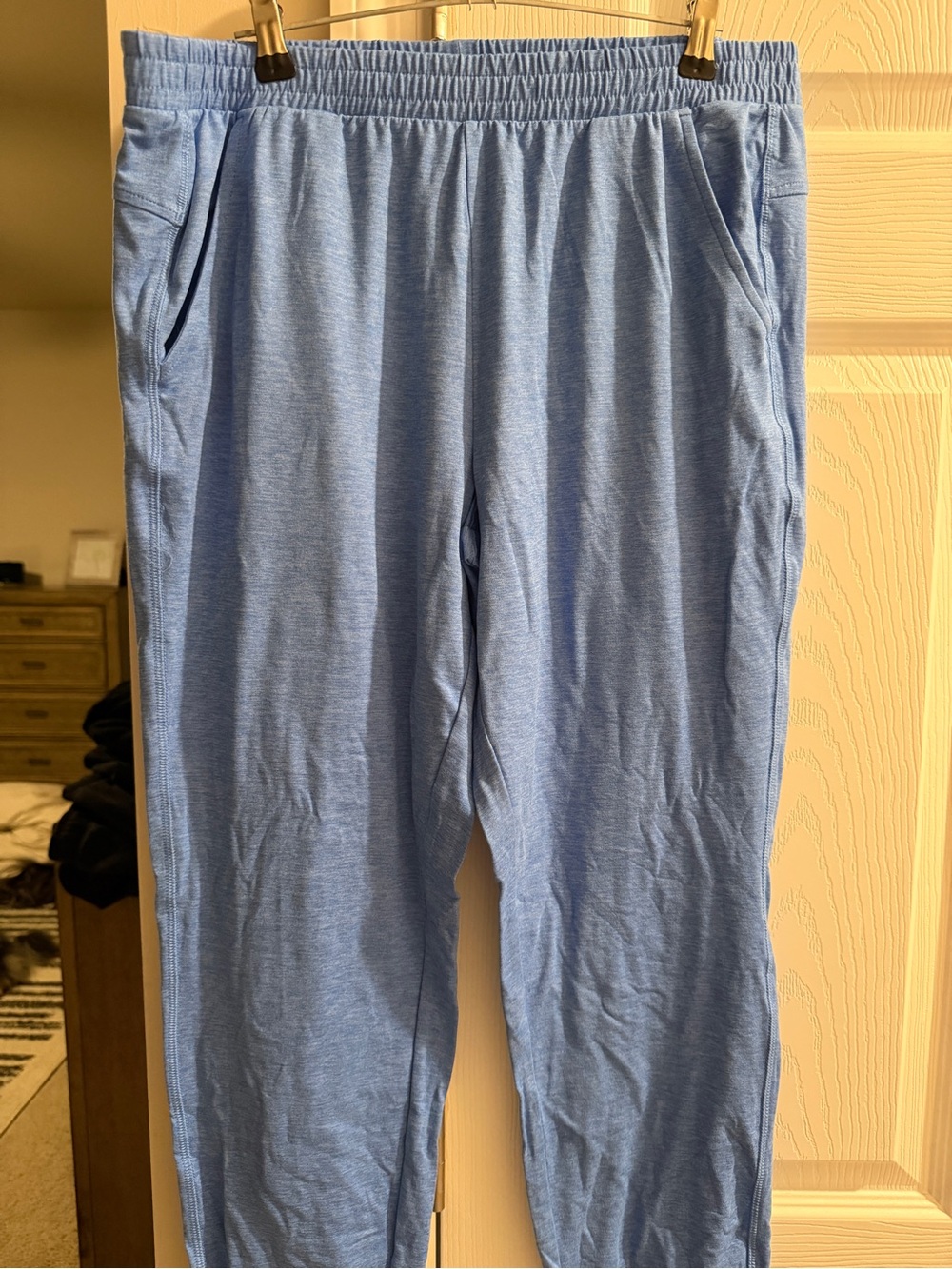 Light Blue Casual Pull-On joggers